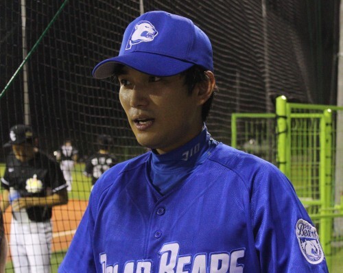 가수 김경록이 제7회 한스타 연예인 야구대회에 출전했다. (최재식 인턴기자)