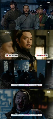 '육룡이 나르샤' 이지란의 핏빛 예고편이 화제다. (News1star)/ SBS '육룡이 나르샤' 방송화면 캡처