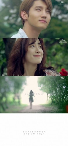 비트버거의 타이틀 곡 '쉬 소 하이' 뮤직비디오 티저 영상이 공개됐다. 공개된 영상엔 동방신기 최강창민과 배우 구혜선의 사랑스런 모습이 담겨있어 관심을 모은다.('쉬 소 하이' 뮤직비디오 티저 영상 캡처)