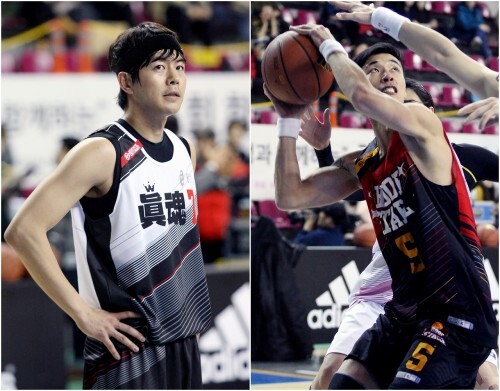 진혼의 이상윤과 스타즈 노민혁. (조성호 기자)