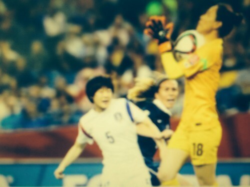 한국이 22일(한국시간) 몬트리올의 올림픽 스타디움에서 열린 프랑스와의 2015 FIFA 캐나다 월드컵 16강전에서 0-3으로 졌다.(SBS TV 캡처)