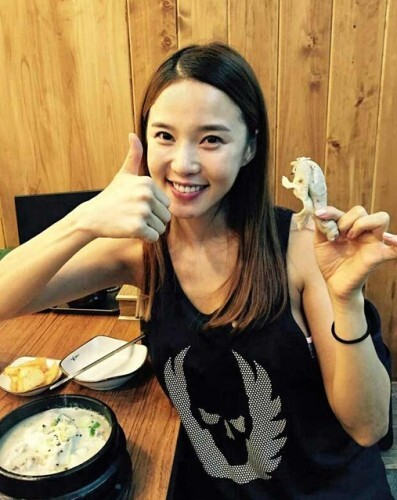 레이양이 삼계탕 인증샷을 공개했다. (News1스포츠 / 레이양 인스타그램)