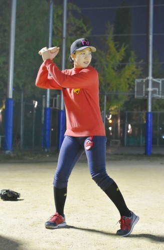 박지아의 타격 자세. (한스타DB)