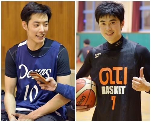 아띠의 신입선수 이종환(오른쪽)과 정헌. 두 사람은 185㎝의 작지않은 신장으로 아띠 높이를 지키게 될 예정이다. (김효진 인턴기자)