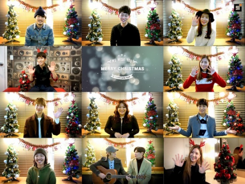 SS501 허영생, 김형준, 김동완, 이영현 등이 소속된 CI ENT의 소속 배우들이 성탄절 인사를 전했다. (News1star) / CI ENT