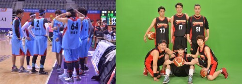 12일 예체능vs스타즈 전에서 큰 활약을 보여주었던 에체능 김태우(왼쪽)와 김영준. 그러나 패배를 맛본 김태우는 28일 신영과의 경기서 필승을 다짐했다. (김효진 인턴기자)